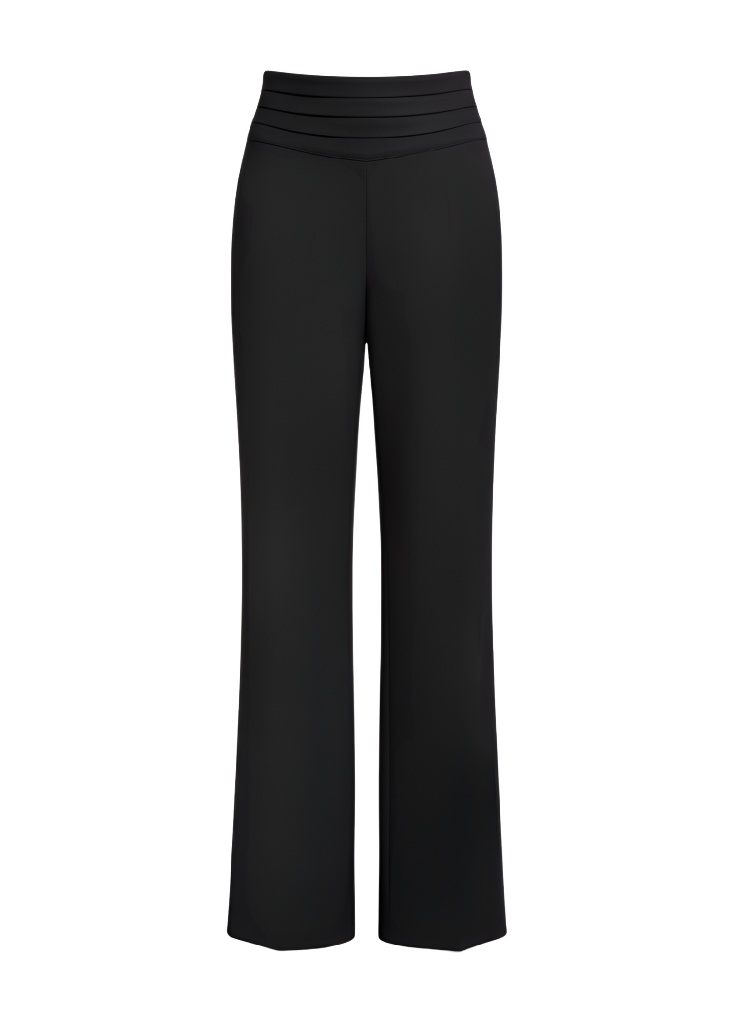 Photo mannequin invisible du pantalon noir en laine et soie Salomé.